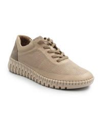 Półbuty damskie ze skóry naturalnej miękkie na wiosnę T. Sokolski OG 2501 BEIGE