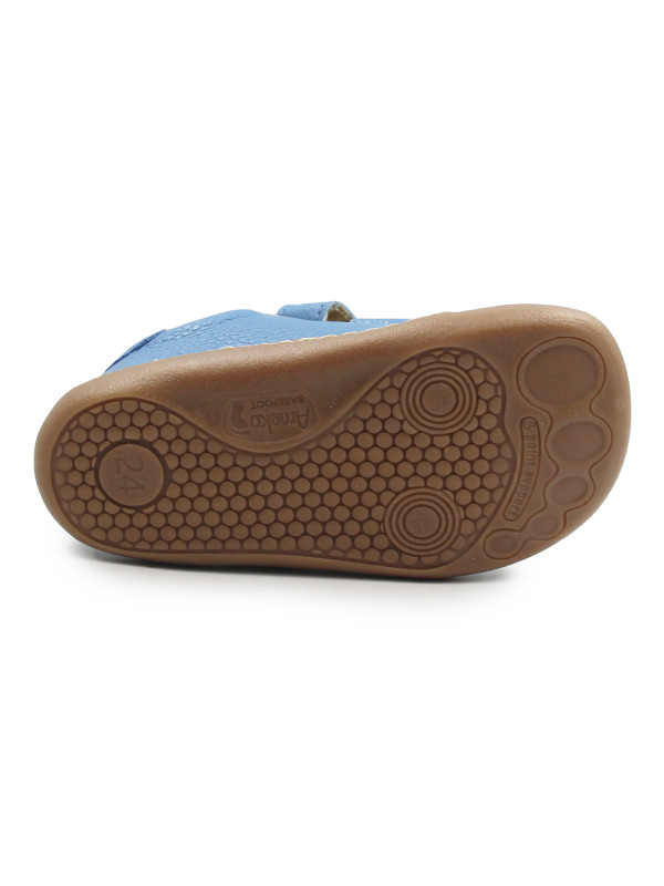 Buty Na Wiosnę Dla Chłopca Niebieskie Barefoot Ameko Otis Croco-Blue