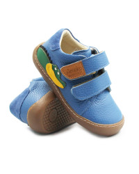 Buty Na Wiosnę Dla Chłopca Niebieskie Barefoot Ameko Otis Croco-Blue