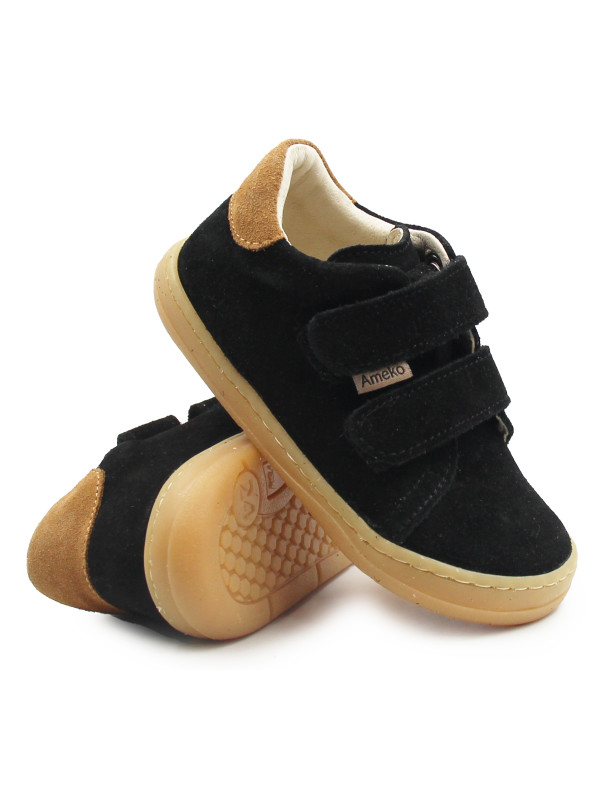Buty Chłopięce na Wiosnę Barefoot Ameko Dash-Black