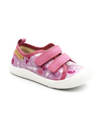 Trampki Do Szkoły i Przedszkola Dla Dziewczynki Na Rzep DD STEP C100-61432 Daisy Pink