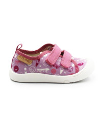 Trampki Do Szkoły i Przedszkola Dla Dziewczynki Na Rzep DD STEP C100-61432 Daisy Pink