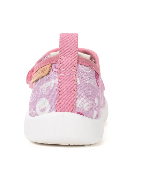 Trampki Do Szkoły i Przedszkola Dla Dziewczynki Na Rzep DD STEP C100-61432 Daisy Pink
