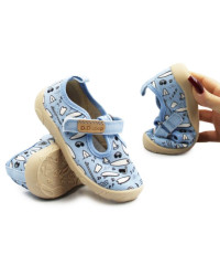 Trampki Do Przedszkola Dla Chłopczyka Niebieskie DD STEP C086-61137A Aero Blue