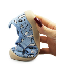 Trampki Do Przedszkola Dla Chłopczyka Niebieskie DD STEP C086-61137A Aero Blue