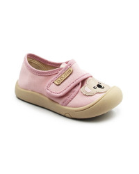 Różowe Kapcie Do Przedszkola Dla Dziewczynki z Misiem DD STEP C100-61963D