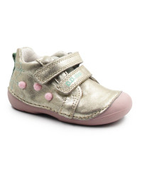 Dziewczęce Buciki Na Wiosnę Na Rzep Kotek DD STEP S015-61267B Gold