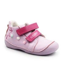 Fioletowe Buty Dla Dziewczynek Na Wiosnę z Kotkiem DD STEP S015-61267 Daisy Pink