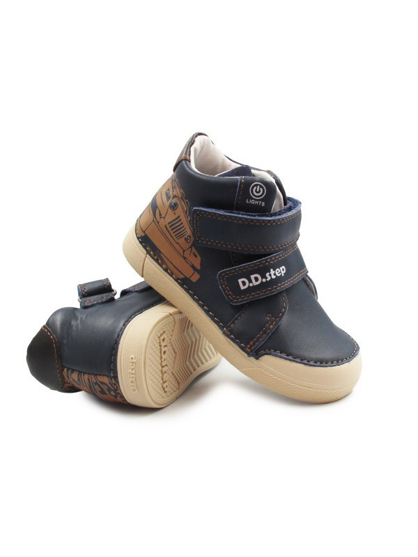Chłopięce Buty Na Wiosnę LED Świecące DD STEP Royal Blue A068-52151AM