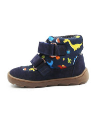 Buty z Membraną Ocieplane Dla Chłopca w Dinozaury Barefoot Ameko Elon Dino