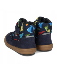 Buty z Membraną Ocieplane Dla Chłopca w Dinozaury Barefoot Ameko Elon Dino