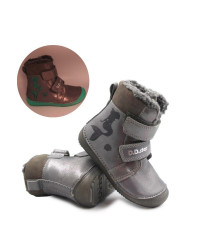 Dziewczęce Buty Na Zimę Ocieplane Świecące w Ciemności Syrenki DD STEP Dark Grey W063-52263AM