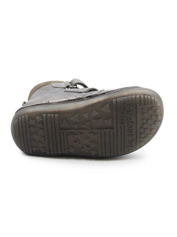 Dziewczęce Buty Na Zimę Ocieplane Świecące w Ciemności Syrenki DD STEP Dark Grey W063-52263AM