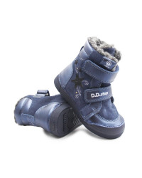Dziecięce Buty Na Zimę Ocieplane Dla Dziewczynki LED DD STEP Royal Blue W068-52745M