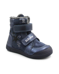 Dziecięce Buty Na Zimę Ocieplane Dla Dziewczynki LED DD STEP Royal Blue W068-52745M