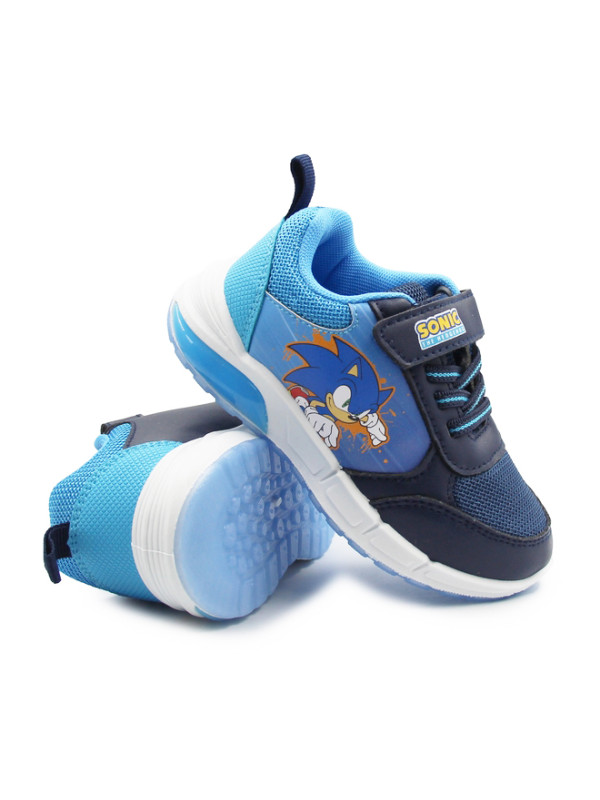 Granatowo-Niebieskie Sneakersy Chłopięce Sonic Świecące LED BARTEK 87060-16