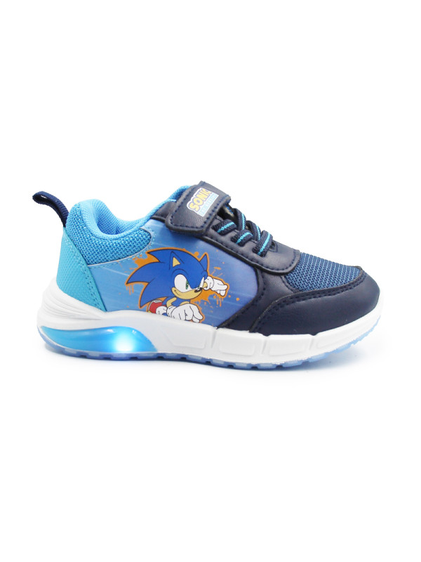 Granatowo-Niebieskie Sneakersy Chłopięce Sonic Świecące LED BARTEK 87060-16