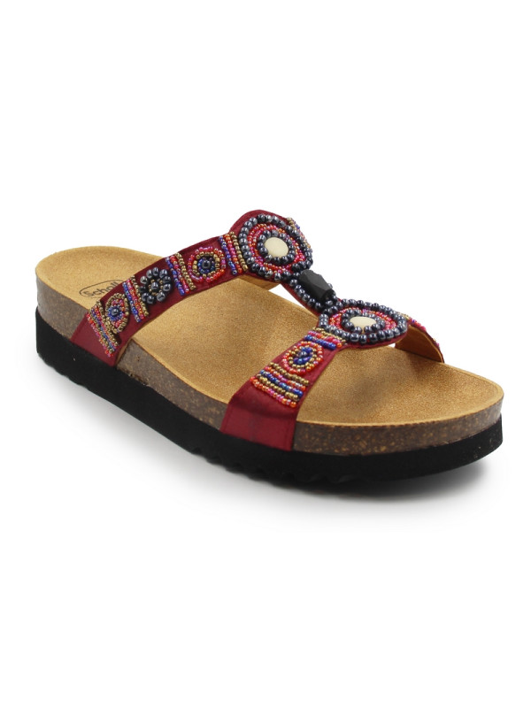 Damskie Klapki na Lato Eleganckie Scholl New Bogota Wedge Med MF266072183