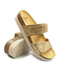 Klapki Damskie Na Lato Złote Scholl Lusaka 2.0 Med mf008791027