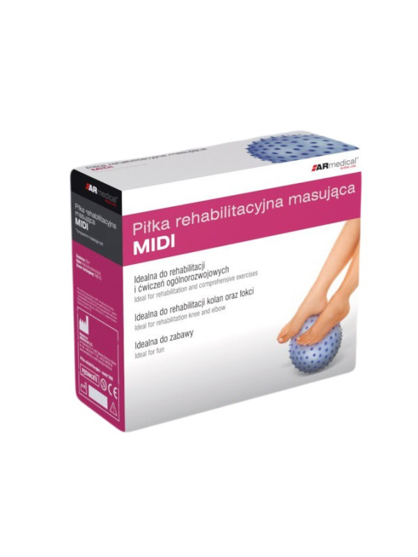 PIŁKA REHABILITACYJNA "MIDI" MASUJĄCA TMB-20