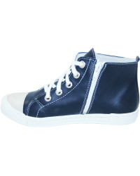 Skórzane trampki dla dziewczynki granatowe Dawid 1108